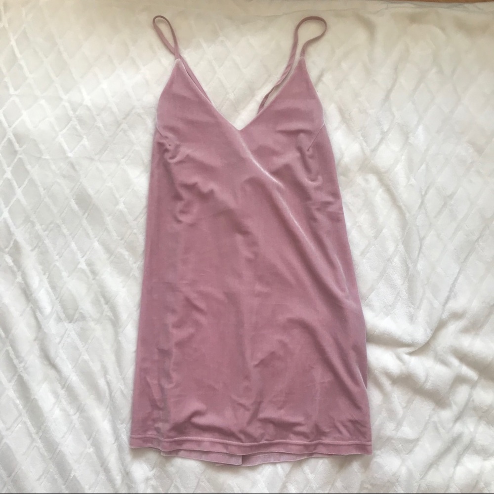 eight Paris lilac velvet dress